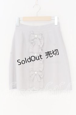 画像1: Ank Rouge / リボンフリル台形スカート  ラベンダー O-25-12-02-1086-CA-SK-IG-ZT372