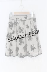 evelyn / パイピングフロッキースカート  ベージュ O-25-12-02-1087-LO-SK-IG-OS