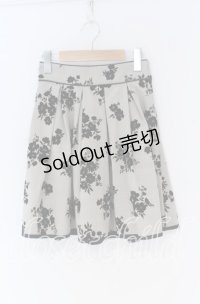 evelyn / パイピングフロッキースカート  ベージュ O-25-12-02-1087-LO-SK-IG-OS