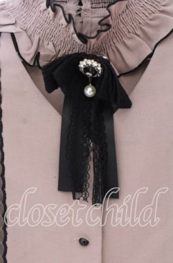 画像2: Rojita / スタンドカラーリボンブローチ付ブラウス  ピンク O-25-12-02-1009-LO-BL-IG-OS