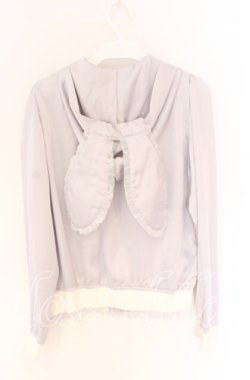 画像3: Ank Rouge / うさみみサテンライトブルゾン  グレー O-25-12-02-1001-CA-TO-IG-OS