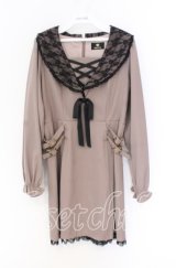 Rojita / 衿レースWベルトワンピース  ピンク O-25-12-02-1012-LO-OP-IG-OS