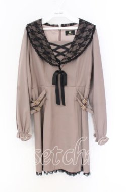 画像1: Rojita / 衿レースWベルトワンピース  ピンク O-25-12-02-1012-LO-OP-IG-OS