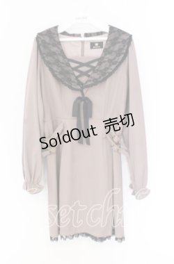 画像1: Rojita / 衿レースWベルトワンピース  ピンク O-25-12-02-1012-LO-OP-IG-OS