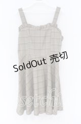 evelyn / グレンチェックジャンパースカート  ブラウン O-25-12-02-1013-LO-OP-IG-OS