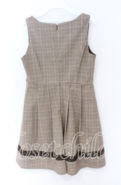 画像2: Ank Rouge / デコルテスカラップジャンパースカート  ブラウン O-25-12-02-1016-CA-OP-IG-OS