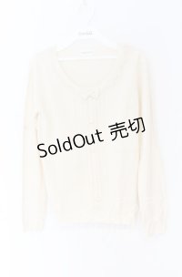 LODISPOTTO / リボンニット  アイボリー O-25-12-02-1019-LO-TO-IG-OS