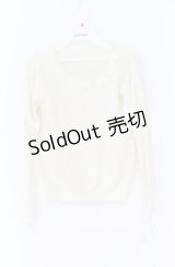 LODISPOTTO / リボンビジュー配色ニット  アイボリー O-25-12-02-1020-LO-TO-IG-OS