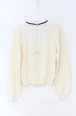 画像3: Ank Rouge / プチローズチュール切り替えニット  アイボリー O-25-12-02-1021-CA-TO-IG-OS