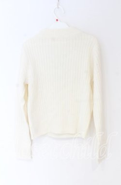 画像3: Ank Rouge / ベロアリボンニット  オフ×クロ O-25-12-02-1022-CA-TO-IG-OS