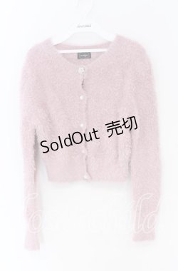 画像1: evelyn / シャギーカーディガン  ピンク O-25-12-02-1023-LO-TO-IG-OS