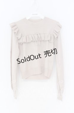 画像1: evelyn / フリルニットトップス  ピンク O-25-12-02-1028-LO-TO-IG-OS