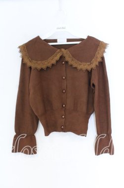 画像1: LODISPOTTO / 襟付きカーディガン  ブラウン O-25-12-02-1029-LO-TO-IG-OS