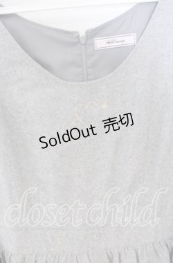 画像2: Ank Rouge / ハートアロー刺繍サイドスピンドルワンピース  グレー O-25-12-02-1030-CA-OP-IG-OS