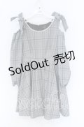 evelyn / チェック柄オフショルワンピース  グレー O-25-12-02-1032-LO-OP-IG-OS