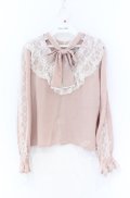 Bubbles / チョーカー風ボウタイブラウス  ピンク O-25-12-02-1034-CA-BL-IG-OS