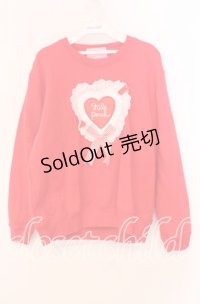 Nile Perch / フリルワッペントレーナー  アカ O-25-12-02-007-LO-TO-IG-OS