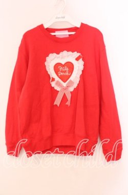 画像1: Nile Perch / フリルワッペントレーナー  アカ O-25-12-02-007-LO-TO-IG-OS