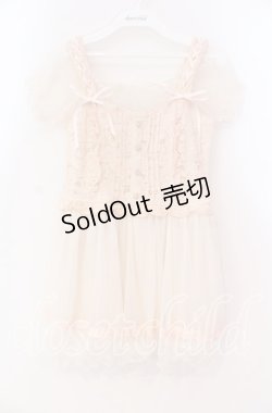 画像1: LIZ LISA / トリコット×レーストップス 0 ピンク O-25-12-02-060-LO-TO-OW-OS