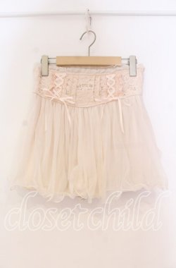 画像1: LIZ LISA / トリコット×レーススカパン 0 ピンク O-25-12-02-061-LO-PA-OW-OS