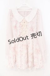 LIZ LISA / リボン柄トップス 0 ピンク O-25-12-02-063-LO-TO-OW-OS