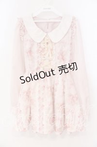 LIZ LISA / リボン柄トップス 0 ピンク O-25-12-02-063-LO-TO-OW-OS