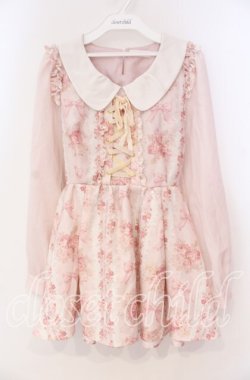 画像1: LIZ LISA / リボン柄トップス 0 ピンク O-25-12-02-063-LO-TO-OW-OS