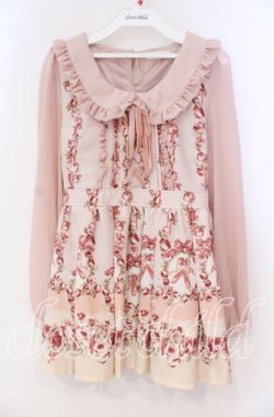 画像1: LIZ LISA / バレエシューズ柄トップス 0 ピンク O-25-12-02-065-LO-TO-OW-OS