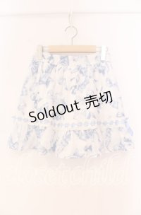 LIZ LISA / リボン柄スカパン 0 ブルー O-25-12-02-067-LO-SK-OW-OS