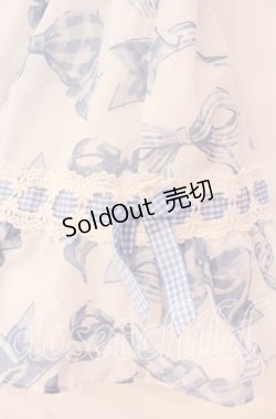 画像2: LIZ LISA / リボン柄スカパン 0 ブルー O-25-12-02-067-LO-SK-OW-OS