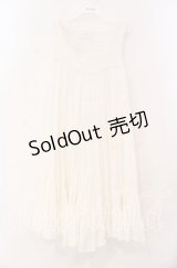 axes femme / ティアードワンピース M シロ O-25-12-02-071-AX-OP-OW-OS