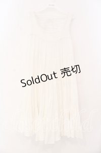 axes femme / ティアードワンピース M シロ O-25-12-02-071-AX-OP-OW-OS
