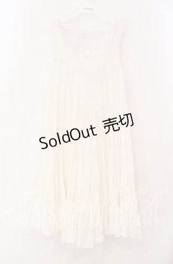 画像1: axes femme / ティアードワンピース M シロ O-25-12-02-071-AX-OP-OW-OS