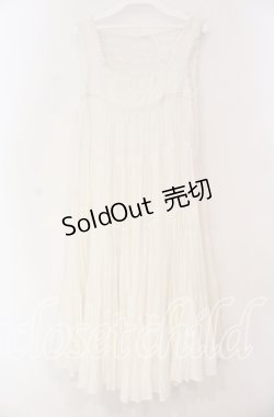 画像4: axes femme / ティアードワンピース M シロ O-25-12-02-071-AX-OP-OW-OS