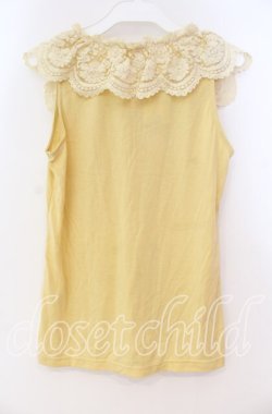 画像3: axes femme / フリル襟タンクトップ M イエロー O-25-12-02-073-AX-TO-OW-OS