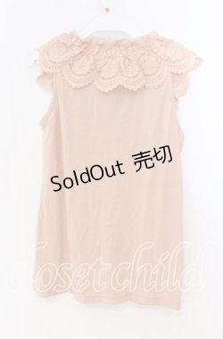 画像3: axes femme / フリル襟タンクトップ M ピンク O-25-12-02-074-AX-TO-OW-OS