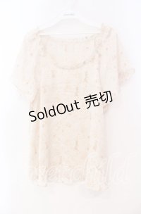 Franche Lippee / 動物柄サテンチュニック M キナリ O-25-12-02-075-LO-TO-OW-ZT1205A