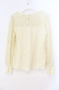 画像3: axes femme / 総レースビスチェ切替プルオーバー  アイボリー O-25-12-02-008-AX-TO-IG-OS