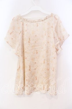 画像3: Franche Lippee / 動物柄サテンチュニック M キナリ O-25-12-02-075-LO-TO-OW-OS