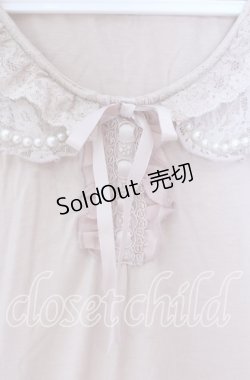 画像2: axes femme / パールトリミング襟付きタンク M ピンク O-25-12-02-077-AX-TO-OW-OS