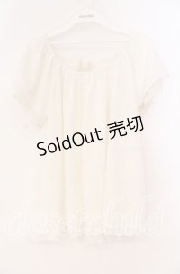 axes femme / バックリボンデザインプルオーバー M キナリ O-25-12-02-079-AX-TO-OW-OS