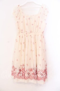 画像3: L'EST ROSE / 花柄シフォンワンピース 2 アイボリー O-25-12-02-009-LO-OP-IG-OS