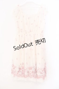 画像3: L'EST ROSE / 花柄シフォンワンピース 2 アイボリー O-25-12-02-009-LO-OP-IG-ZT537