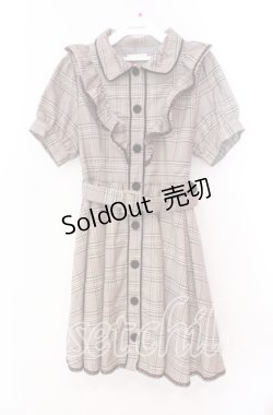 画像1: LIZ LISA / グレンチェックワンピース  ブラウン O-25-12-02-011-LO-OP-IG-OS