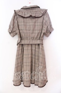 画像3: LIZ LISA / グレンチェックワンピース  ブラウン O-25-12-02-011-LO-OP-IG-OS