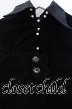 画像2: alice auaa / 04A/W【personality cult 個人崇拝 ID】別珍コートワンピース 4 ブラック O-25-12-02-013-AA-OP-OW-OS