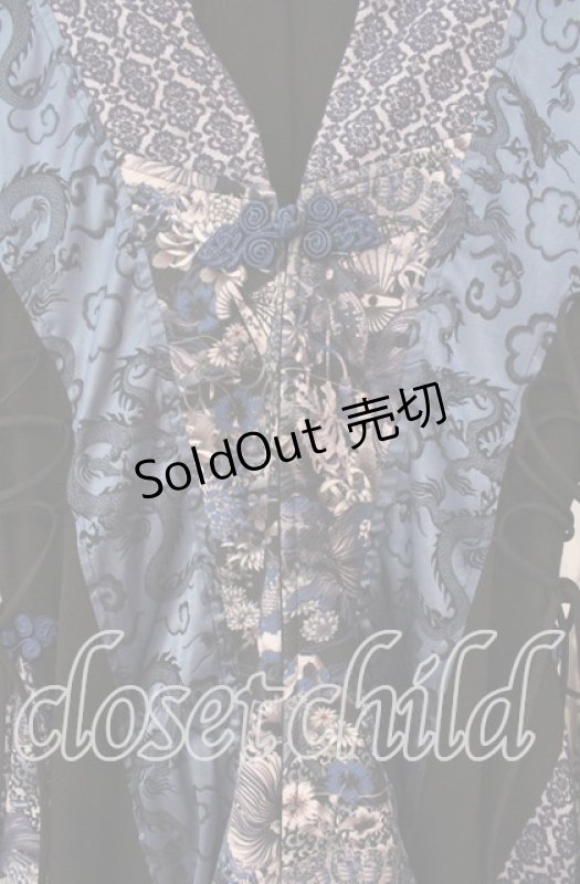 画像2: Qutie Frash / アシメ着物カーデ  ブルー O-25-12-02-022-QU-JA-IG-OS (2)