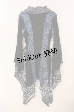 画像3: Qutie Frash / アシメ着物カーデ  ブルー O-25-12-02-022-QU-JA-IG-OS