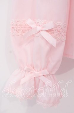 画像3: axes femme kawaii / トーションレース丸襟ブラウス Ｍ ピンク O-25-12-02-028-AX-BL-IG-OS