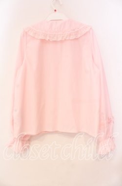 画像4: axes femme kawaii / トーションレース丸襟ブラウス Ｍ ピンク O-25-12-02-028-AX-BL-IG-OS
